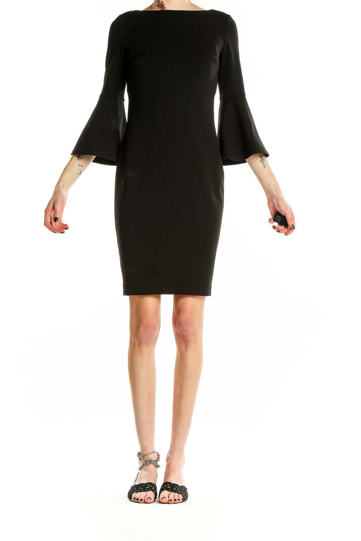 Black Bell Sleeve Dress