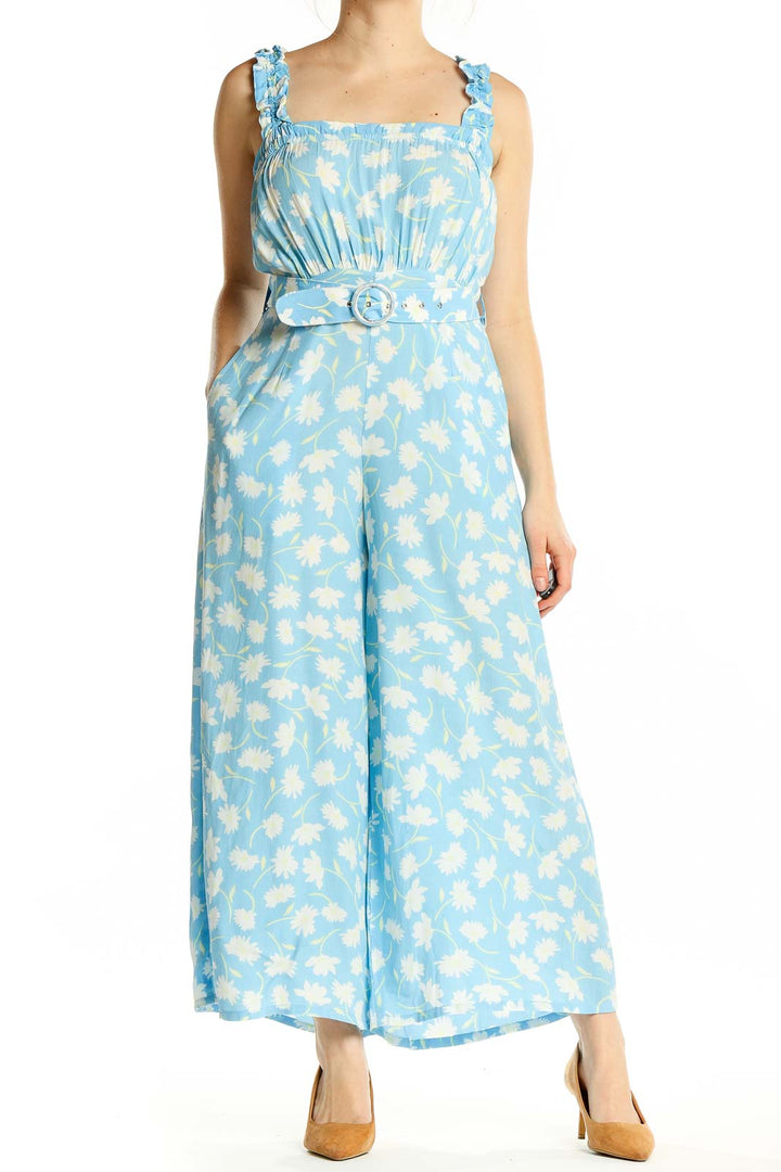 Blue Floral Jumpsuit