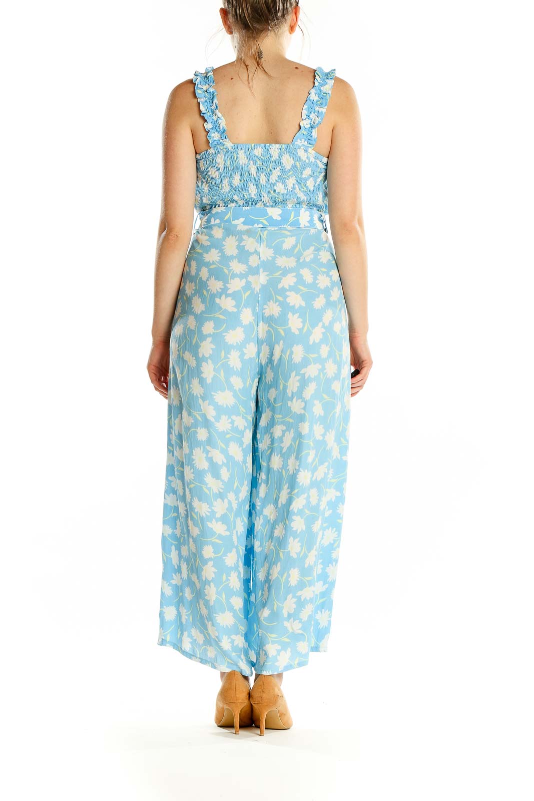 Blue Floral Jumpsuit