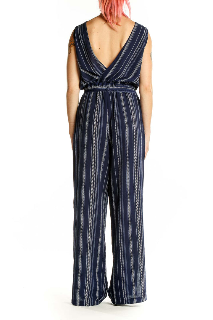 Navy Stripe Jumpsuit