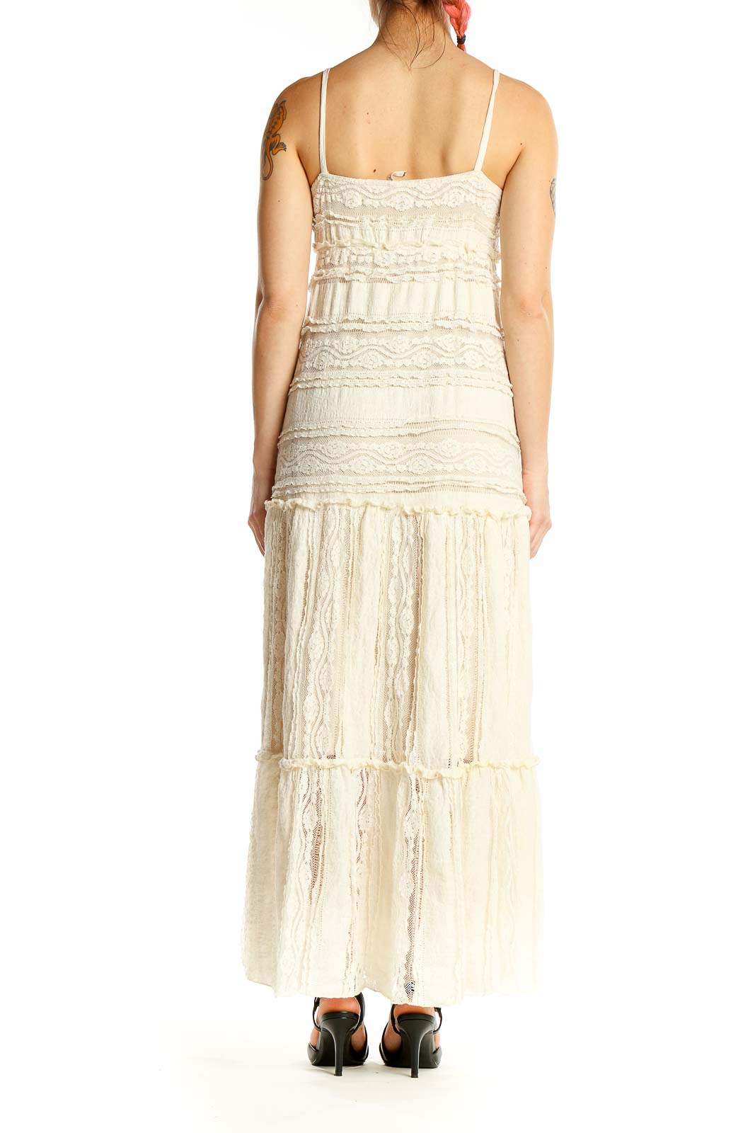 Beige Slip Bohemian Dress