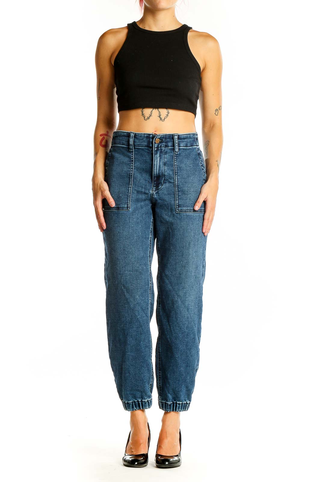 Blue Dark Rinse Jeans