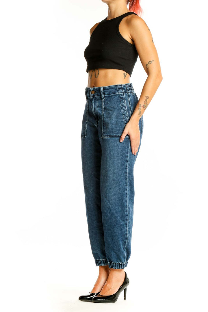 Blue Dark Rinse Jeans