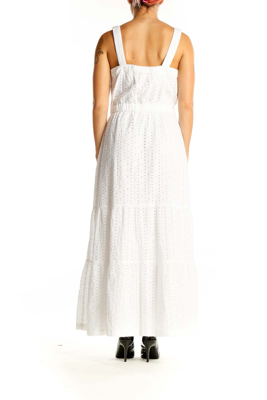 White Holiday Solid Dress