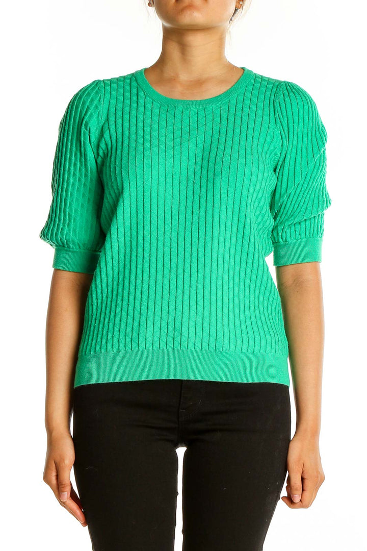 Green Texture Sweater