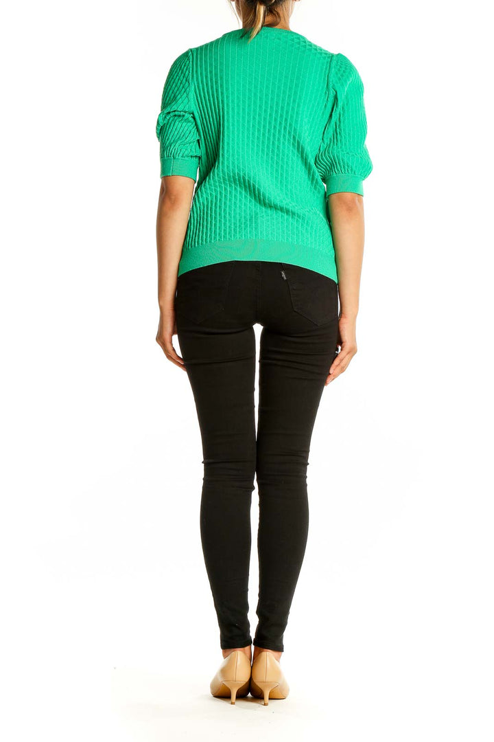 Green Texture Sweater