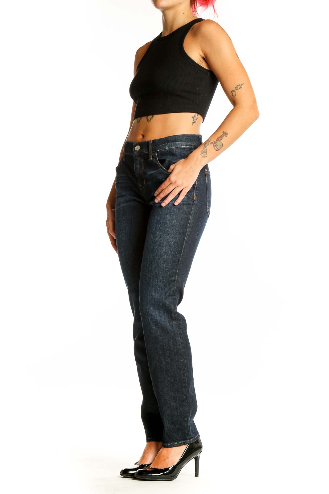 Black Dark Rinse Jeans