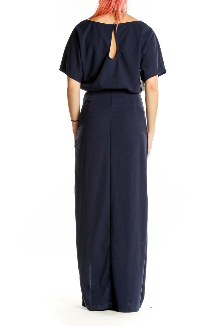 Navy Cocktail Party Maxi Dress