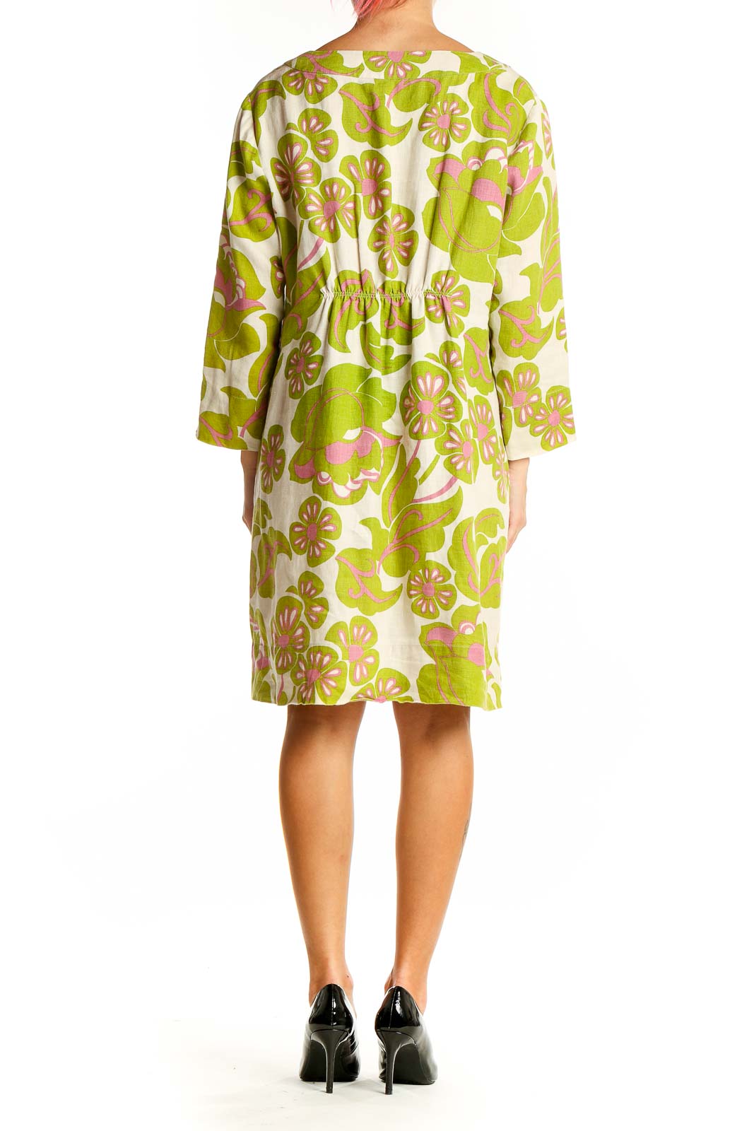 Green Beige Brunch Dress