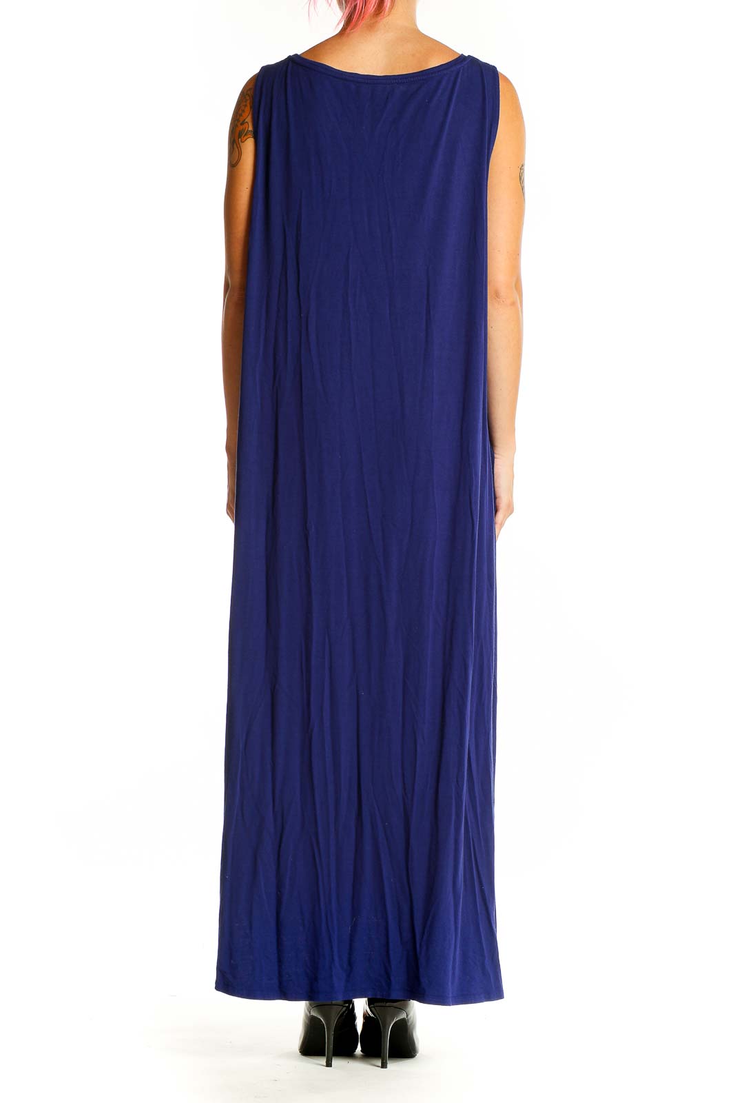 Blue Holiday Classic Solid Dress