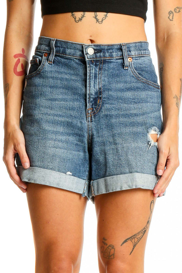 Blue Denim Shorts