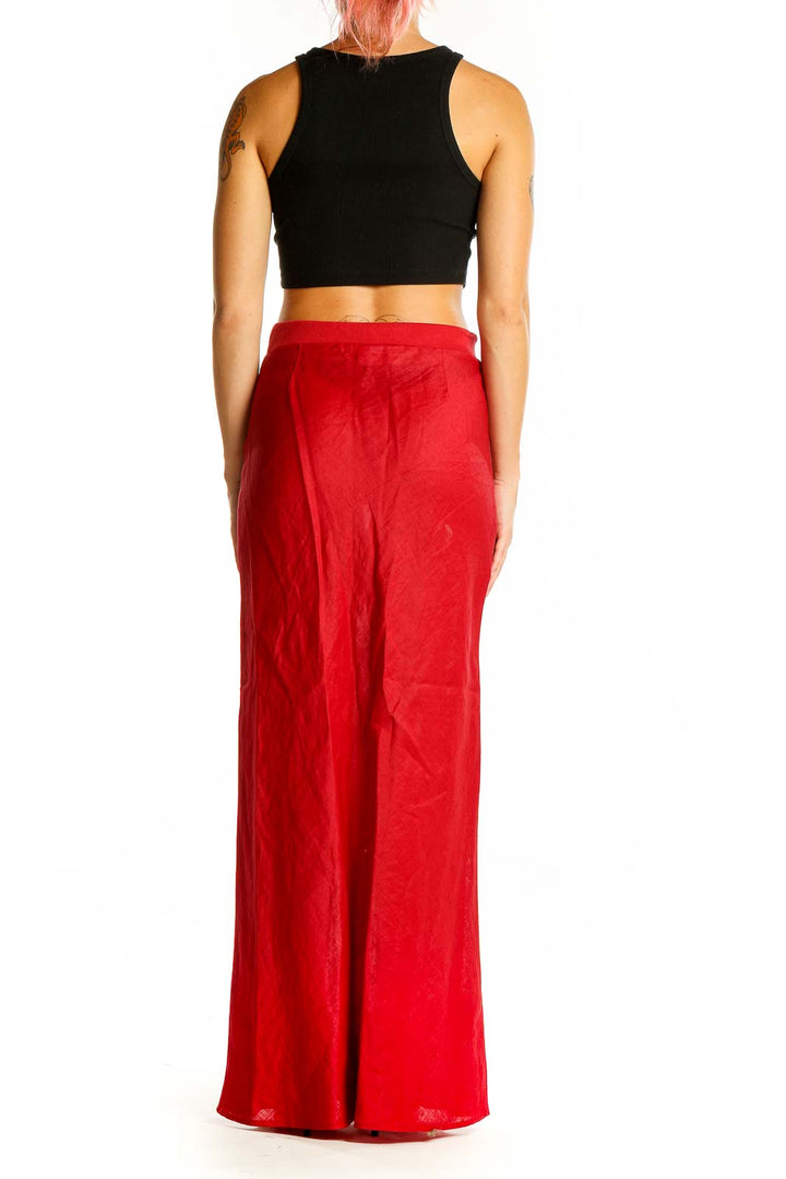 Red Maxi Skirt