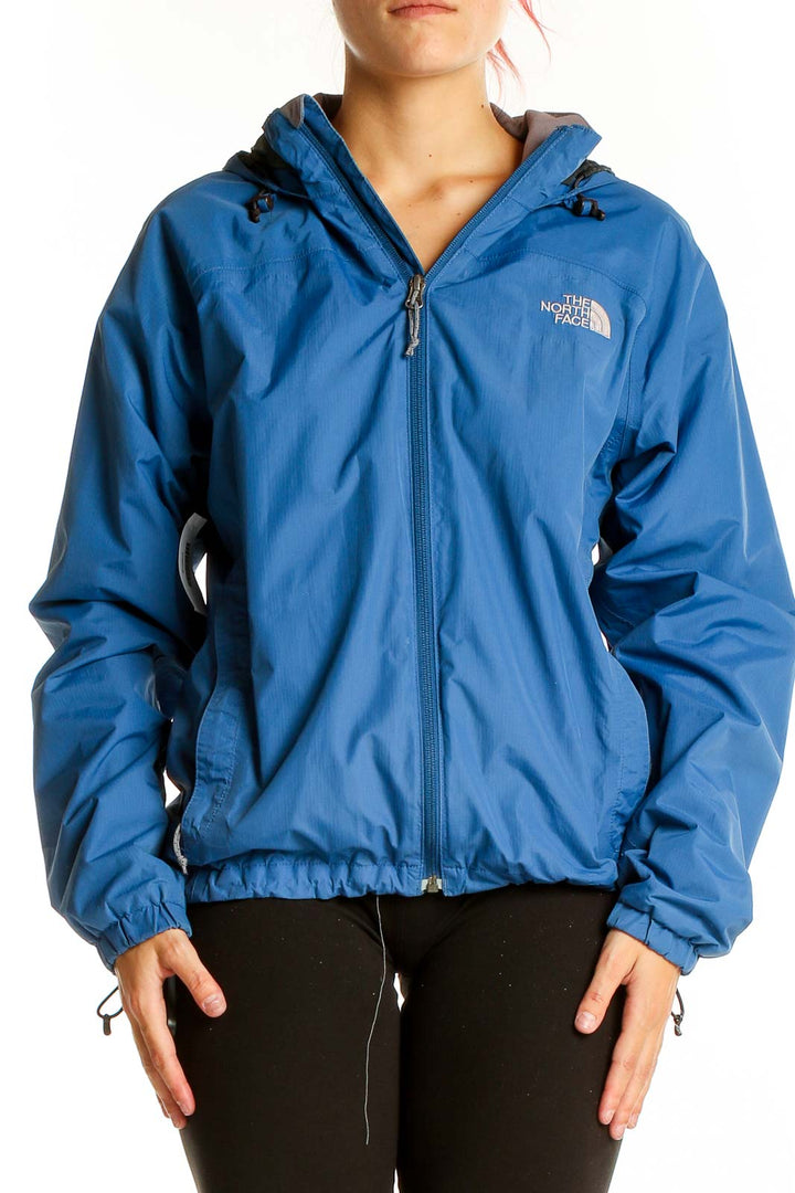 Blue Windbreaker Rain Wear Jacket