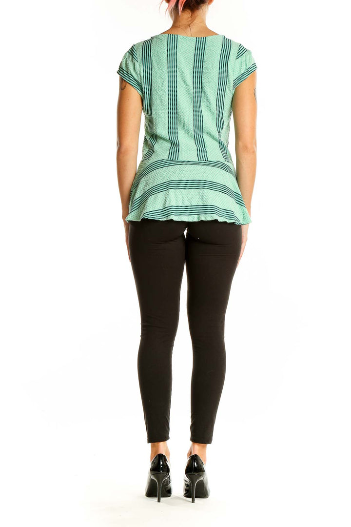 Green Striped Top