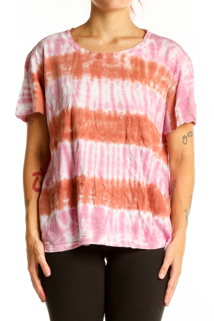 Pink Tie Dye Top