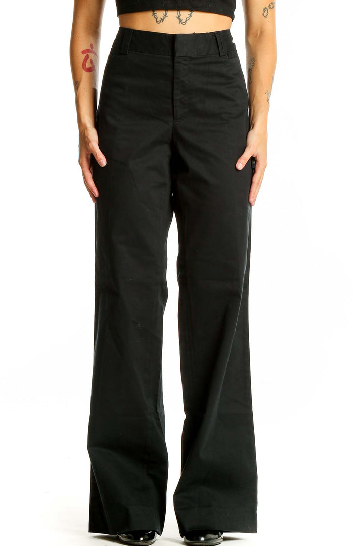 Black Straight Pants