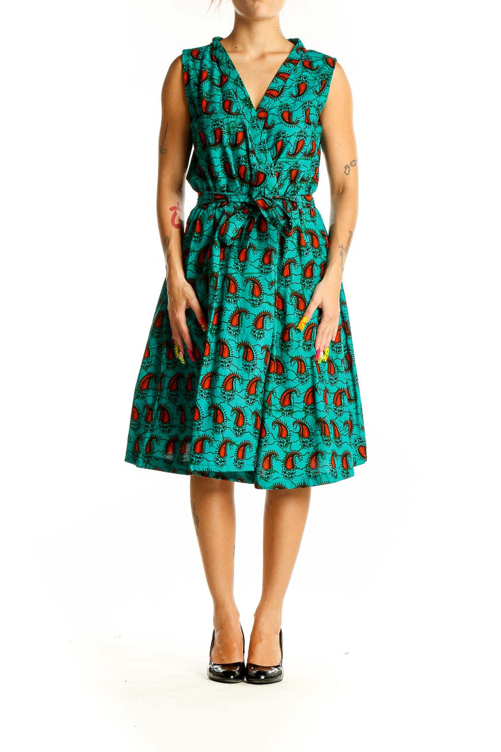 Green Red Brunch Dress