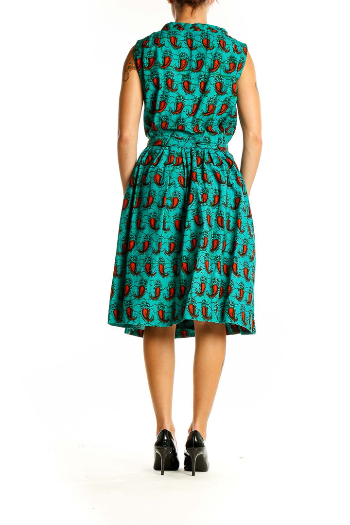 Green Red Brunch Dress