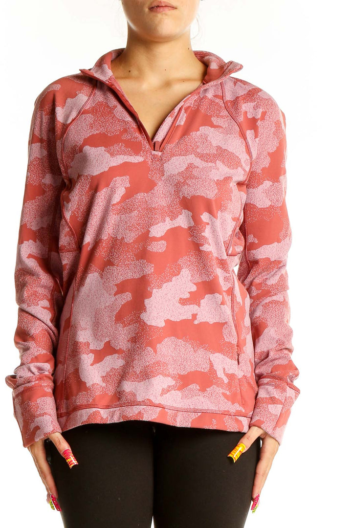 Pink Camouflage Sweater