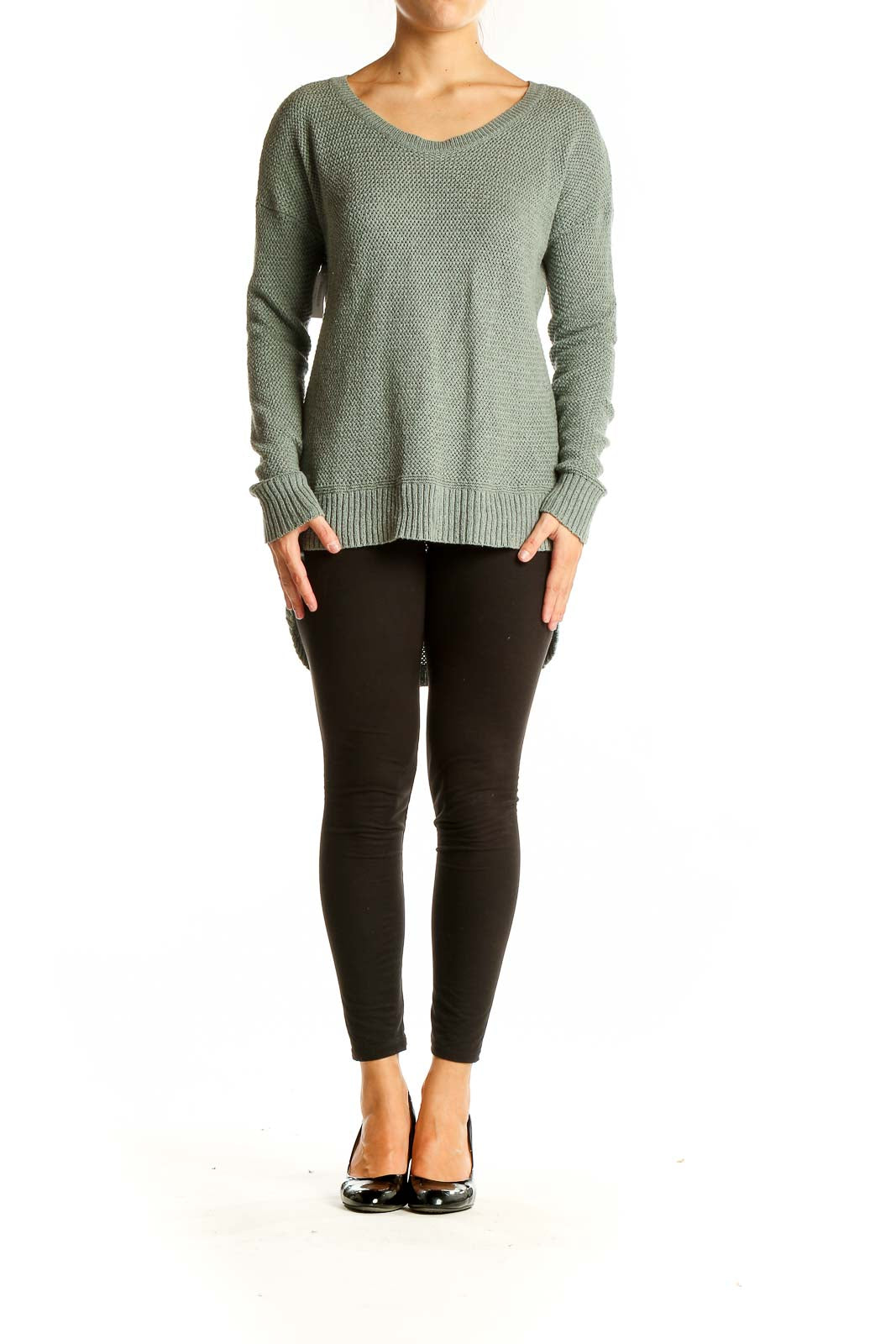 Emerald Green Knit Sweater