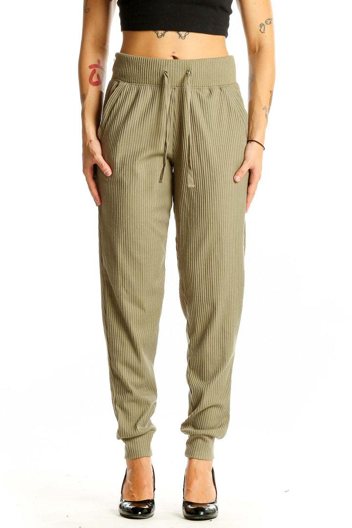 Green Pinstripe Jogger