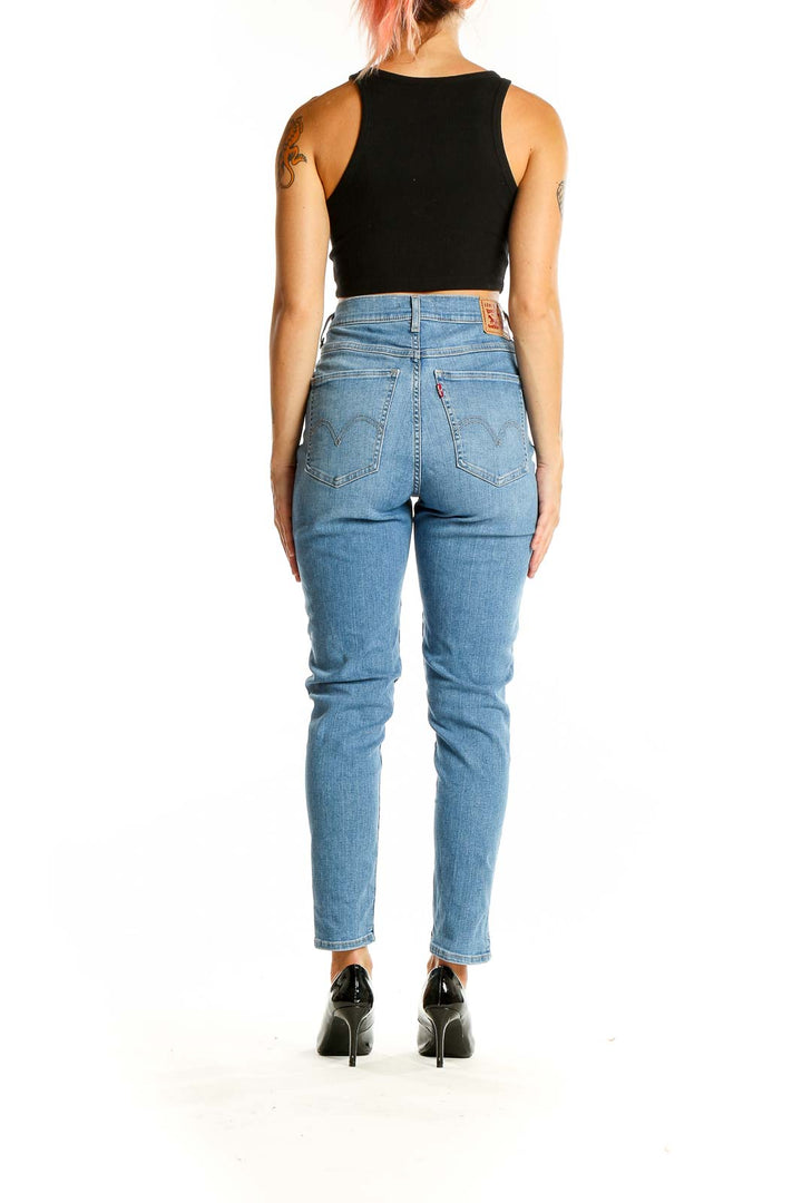 Blue Light Rinse High Waist Jeans