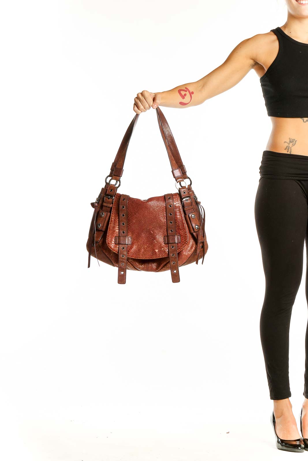 Brown Western Style Shoulder Bag