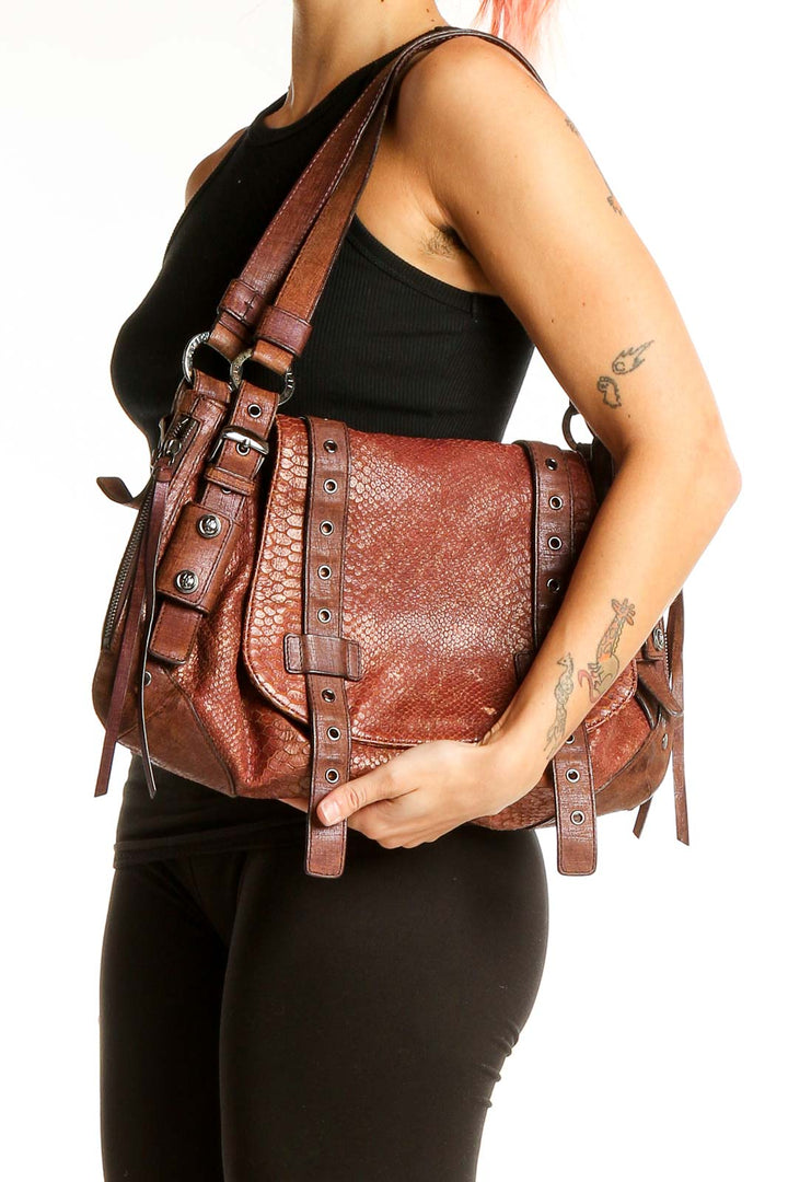 Brown Western Style Shoulder Bag