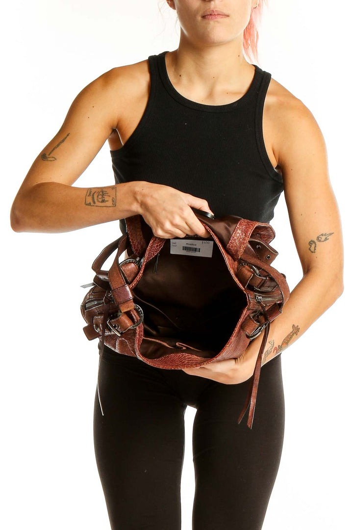 Brown Western Style Shoulder Bag