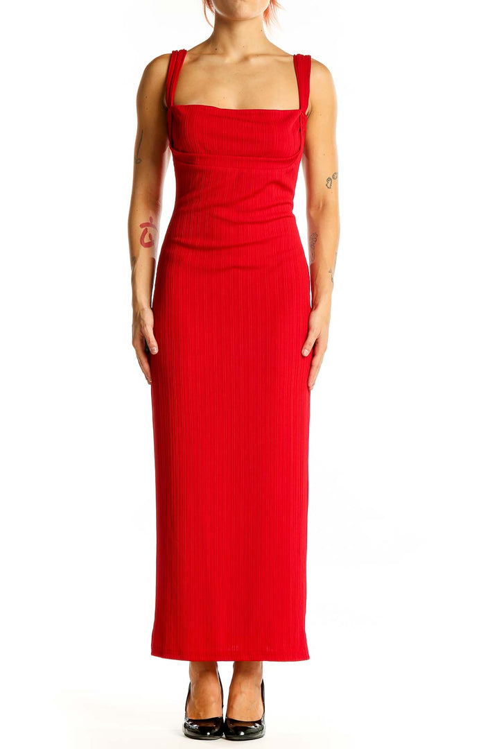 Red Cocktail Party Dress