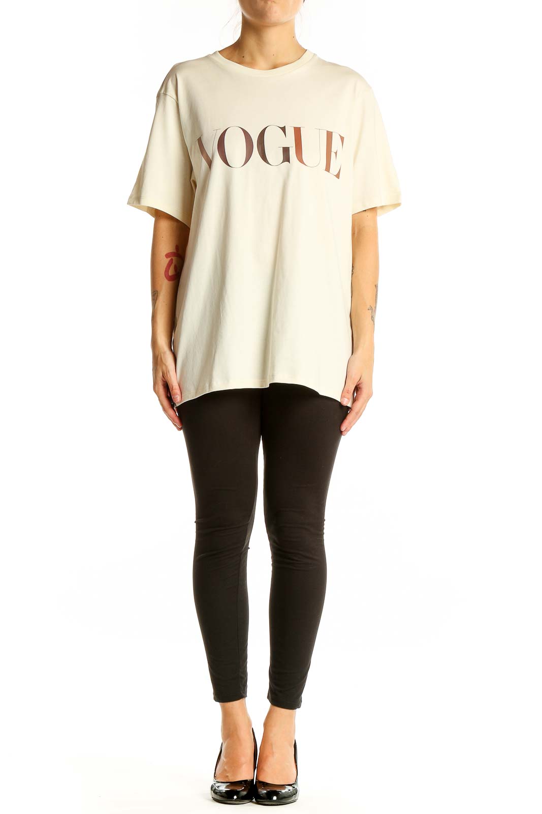 Beige Vogue Top