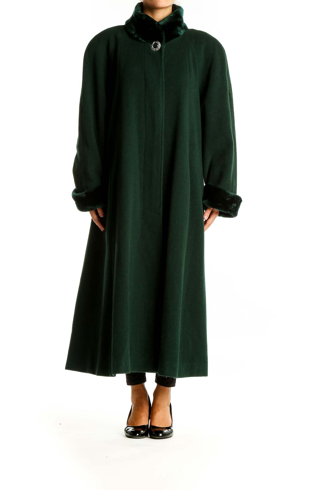 Green Vintage Wool  Coat