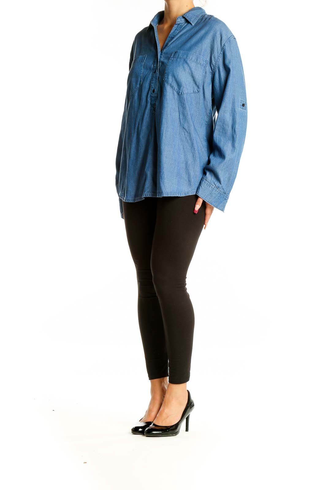 Blue Long Sleeve Shirt