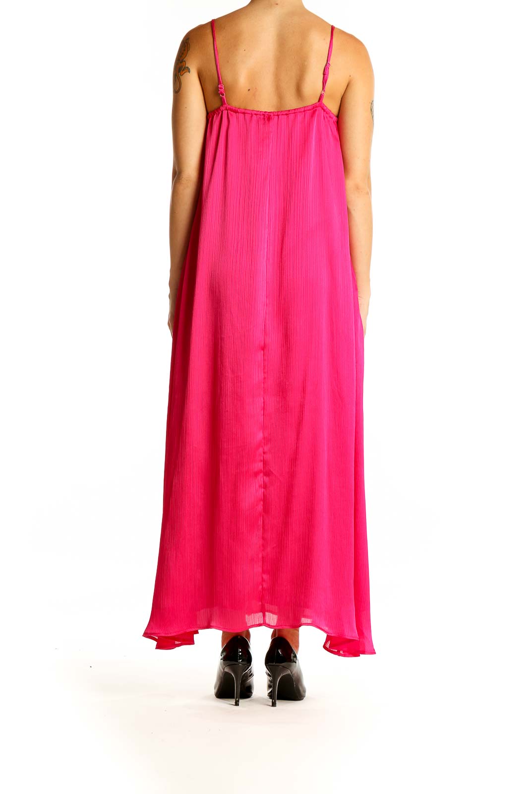 Pink Colorblock Maxi Dress