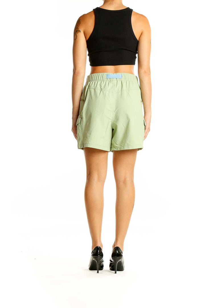 Green Colorblock Shorts