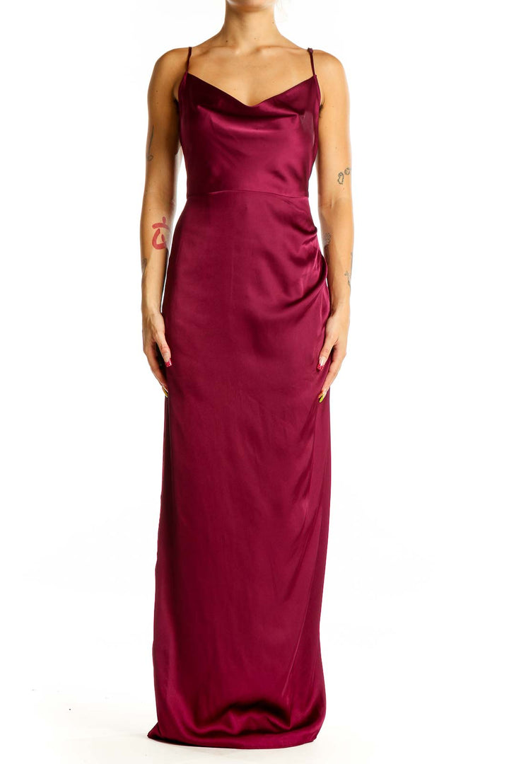 Red Cocktail Party Evening Dress