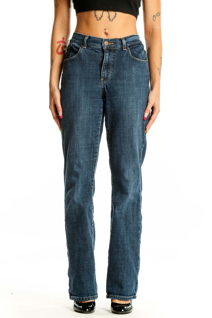 Blue Dark Rinse Jeans