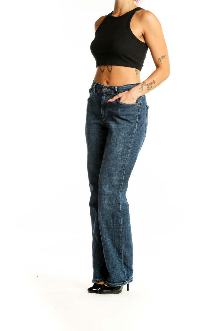 Blue Dark Rinse Jeans