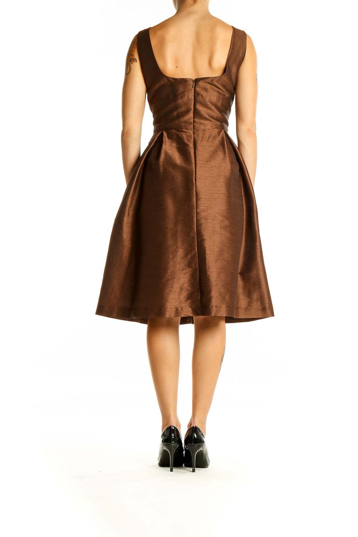 Brown A Line Cocktail Dress