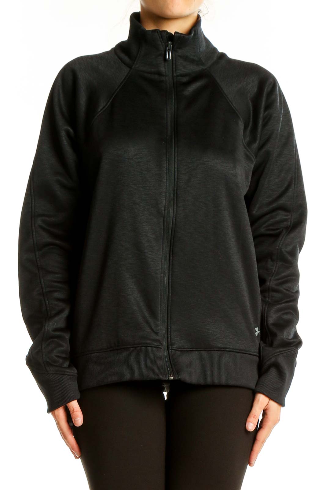 Black Zip Up Activewear Jacket