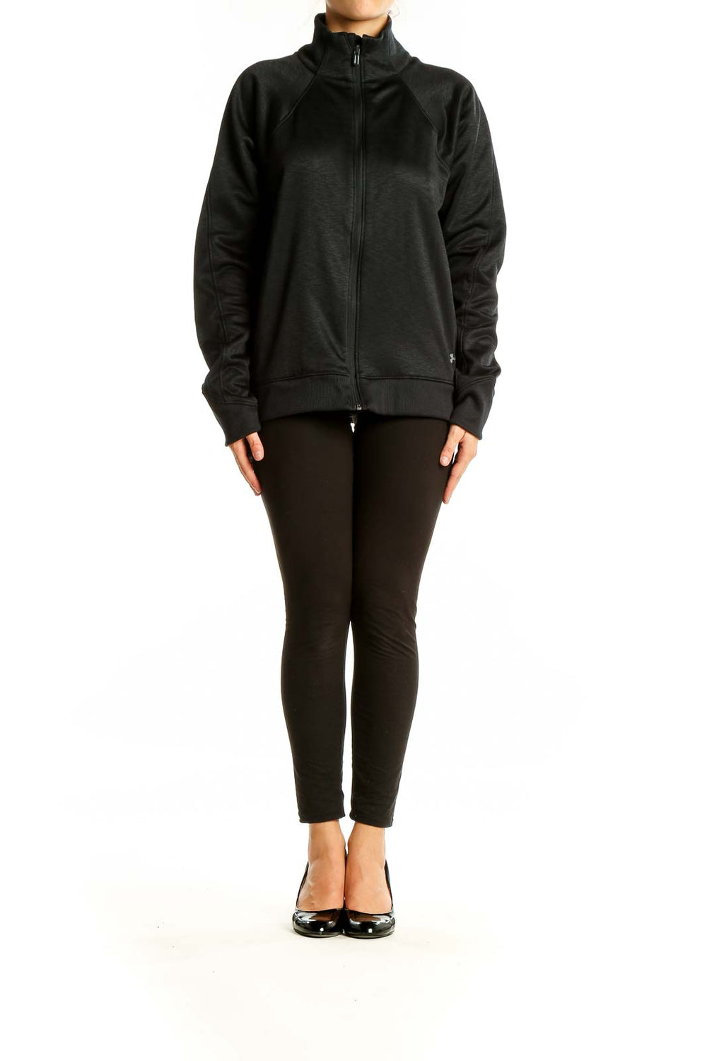 Black Zip Up Activewear Jacket