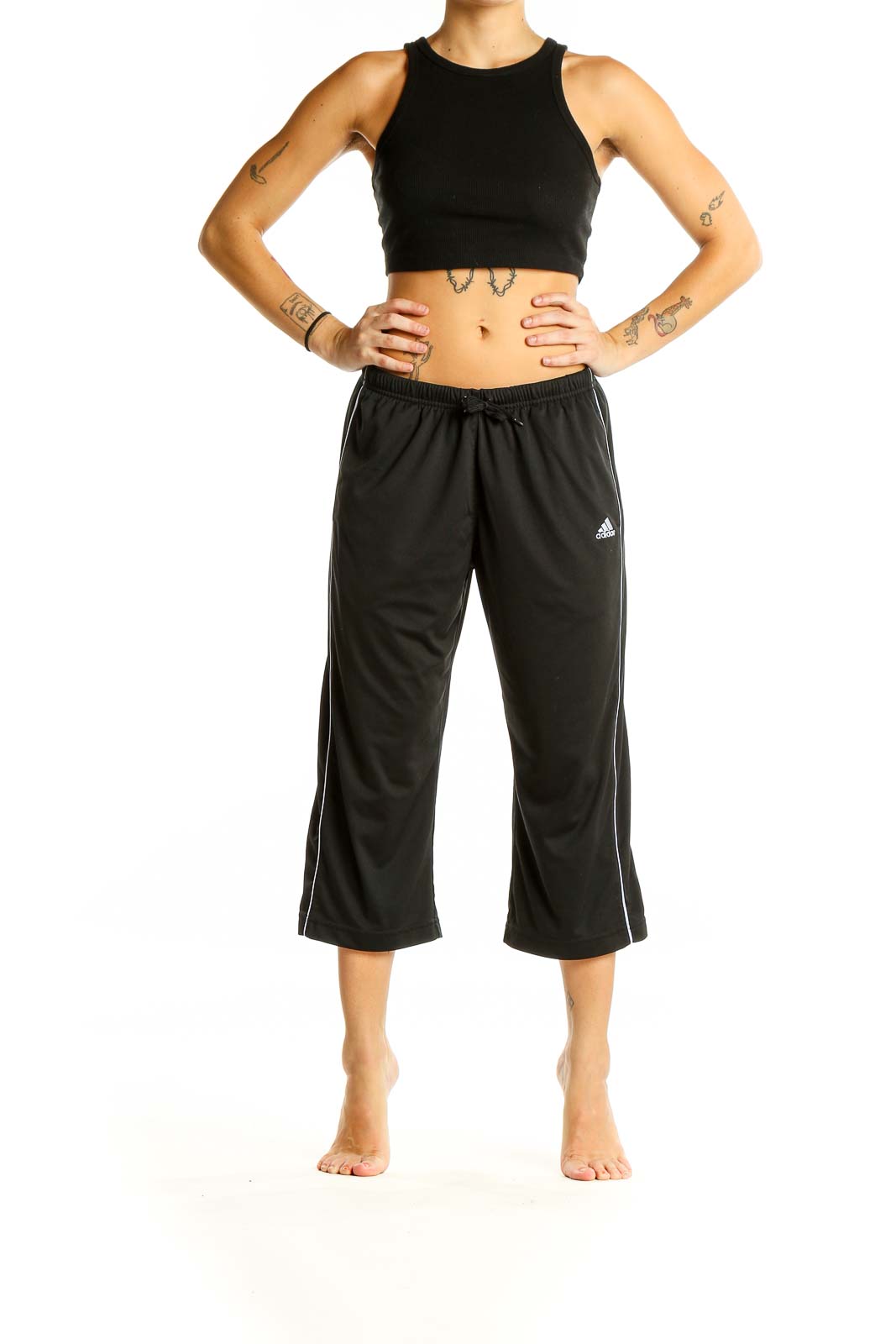 Black Activewear Capri Pants