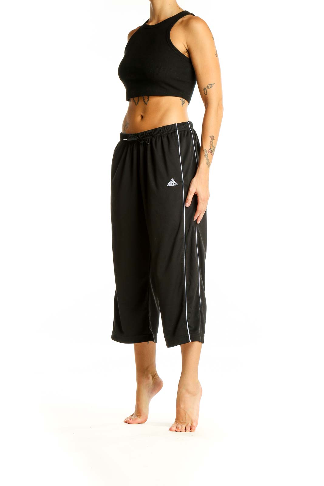 Black Activewear Capri Pants