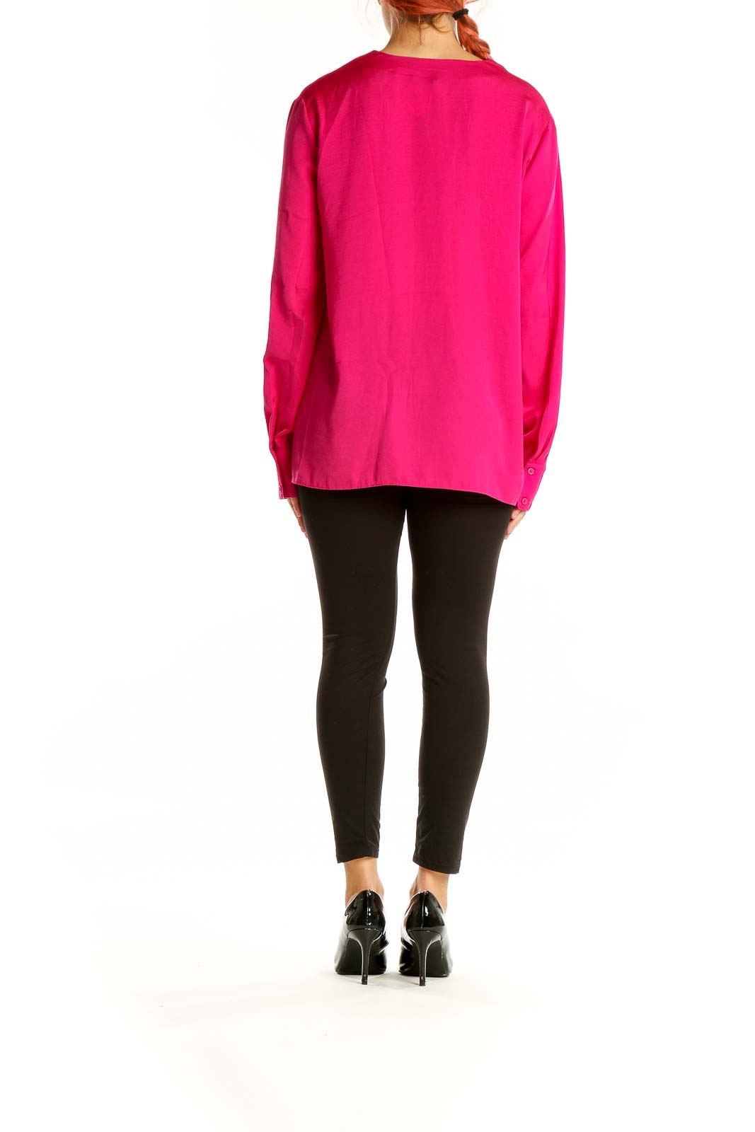 Pink Long Sleeve Blouse