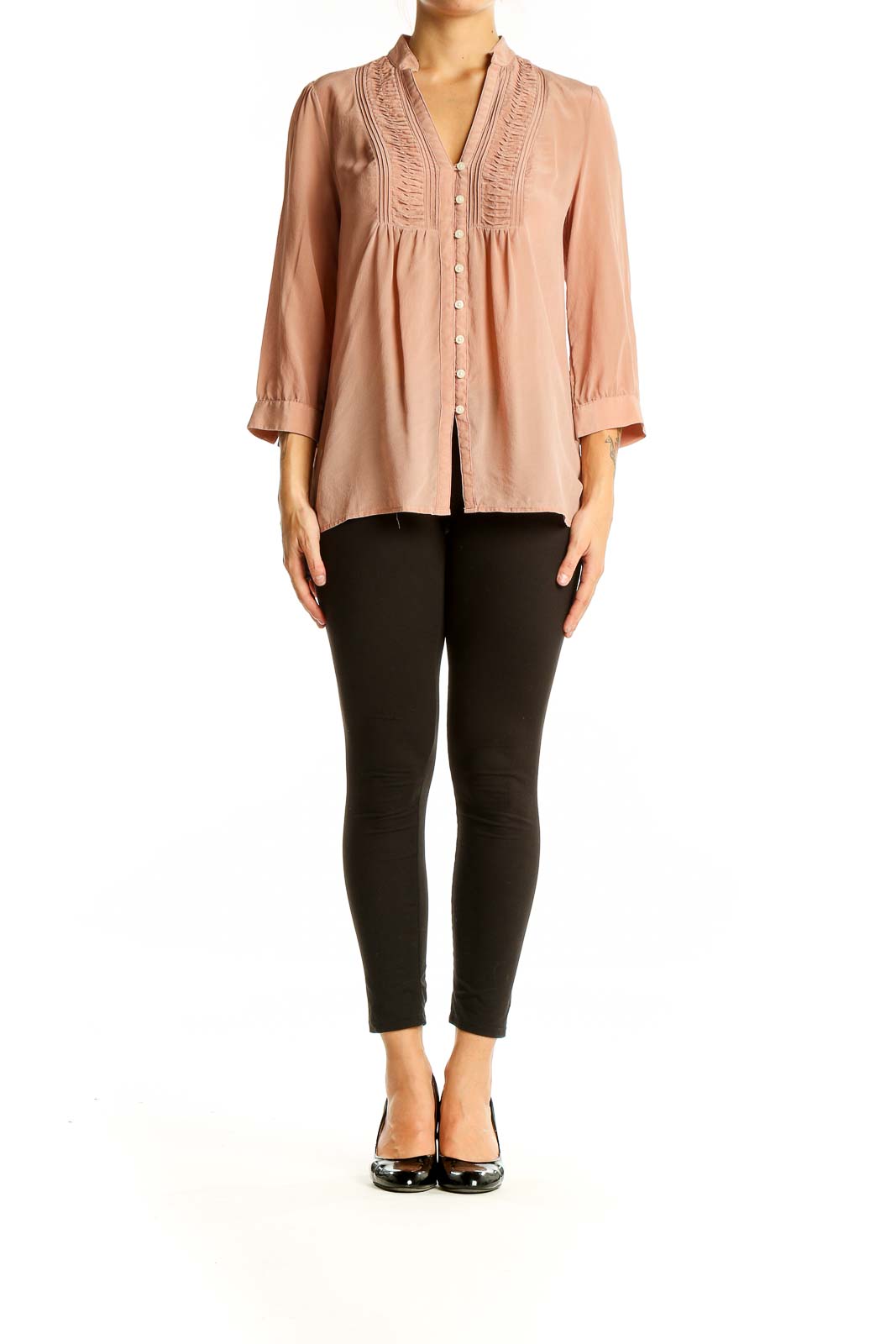 Neutral Silk Blouse