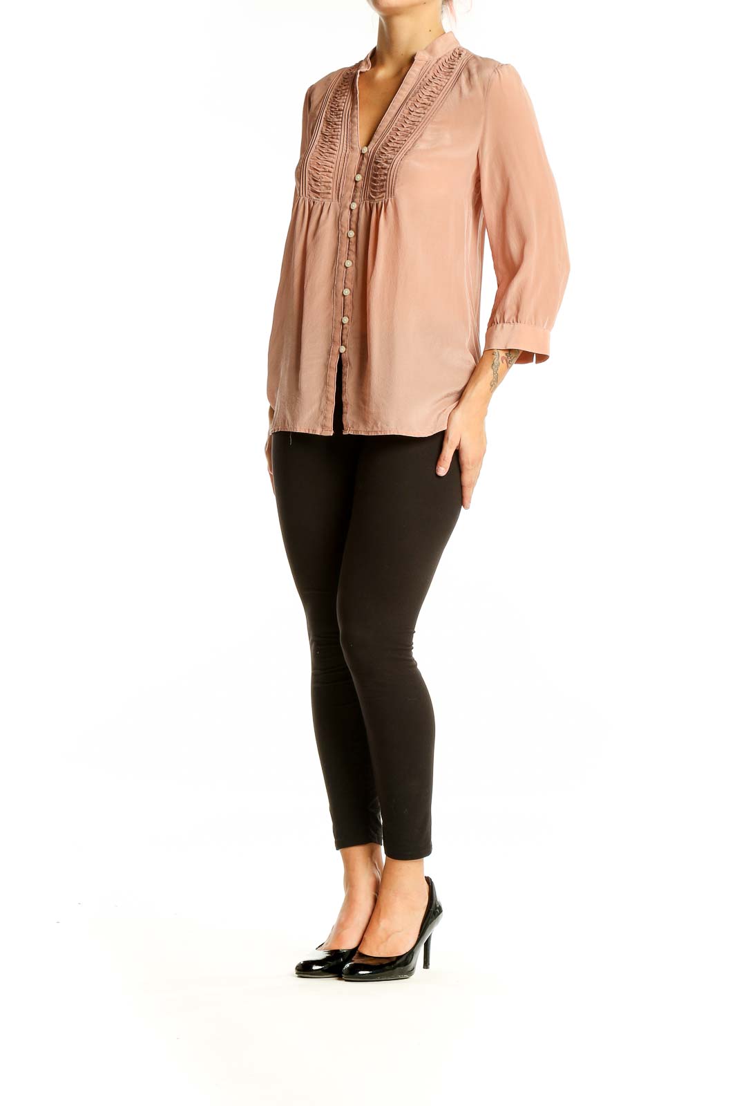 Neutral Silk Blouse