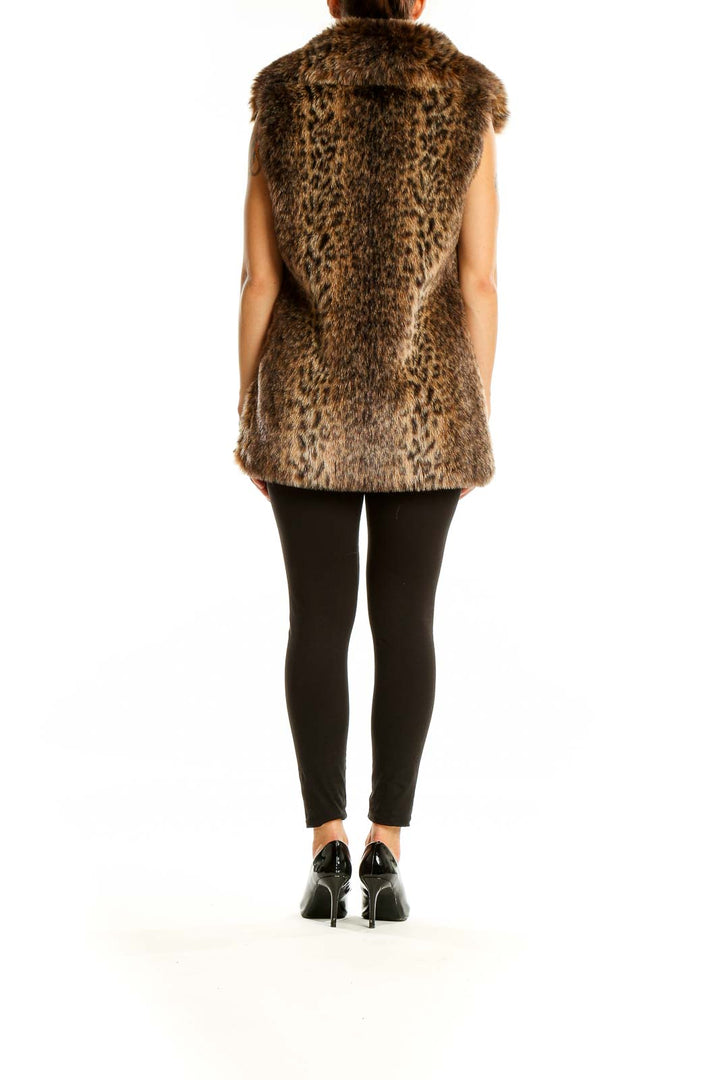 Brown Cheetah Print Vest