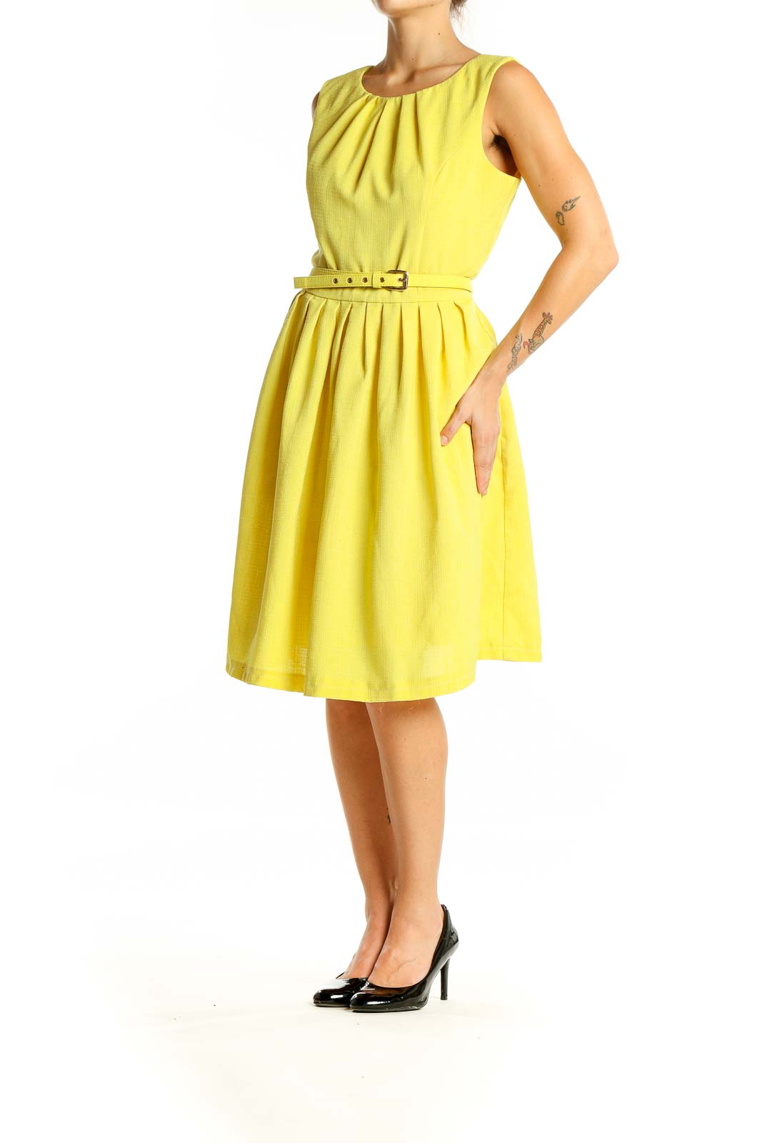 Yellow Sunshine A Line Dress