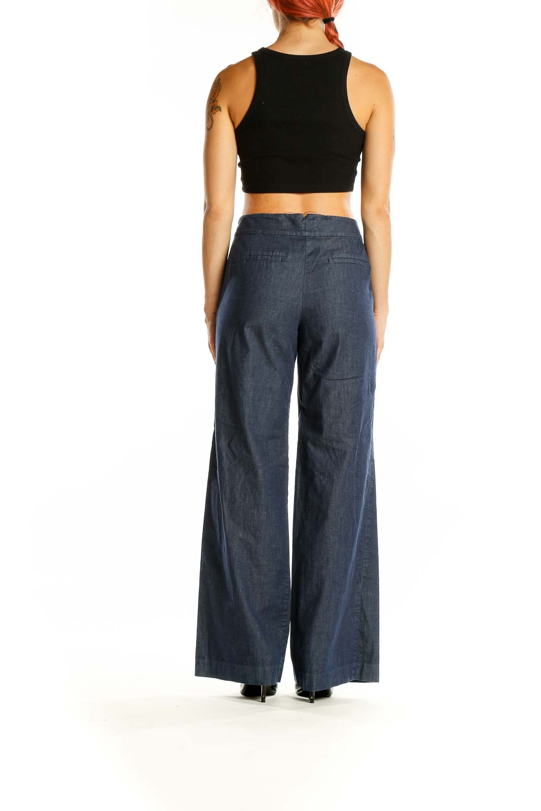 Ann Taylor Navy Wide-Leg Sailor Pants | Stylish Women's