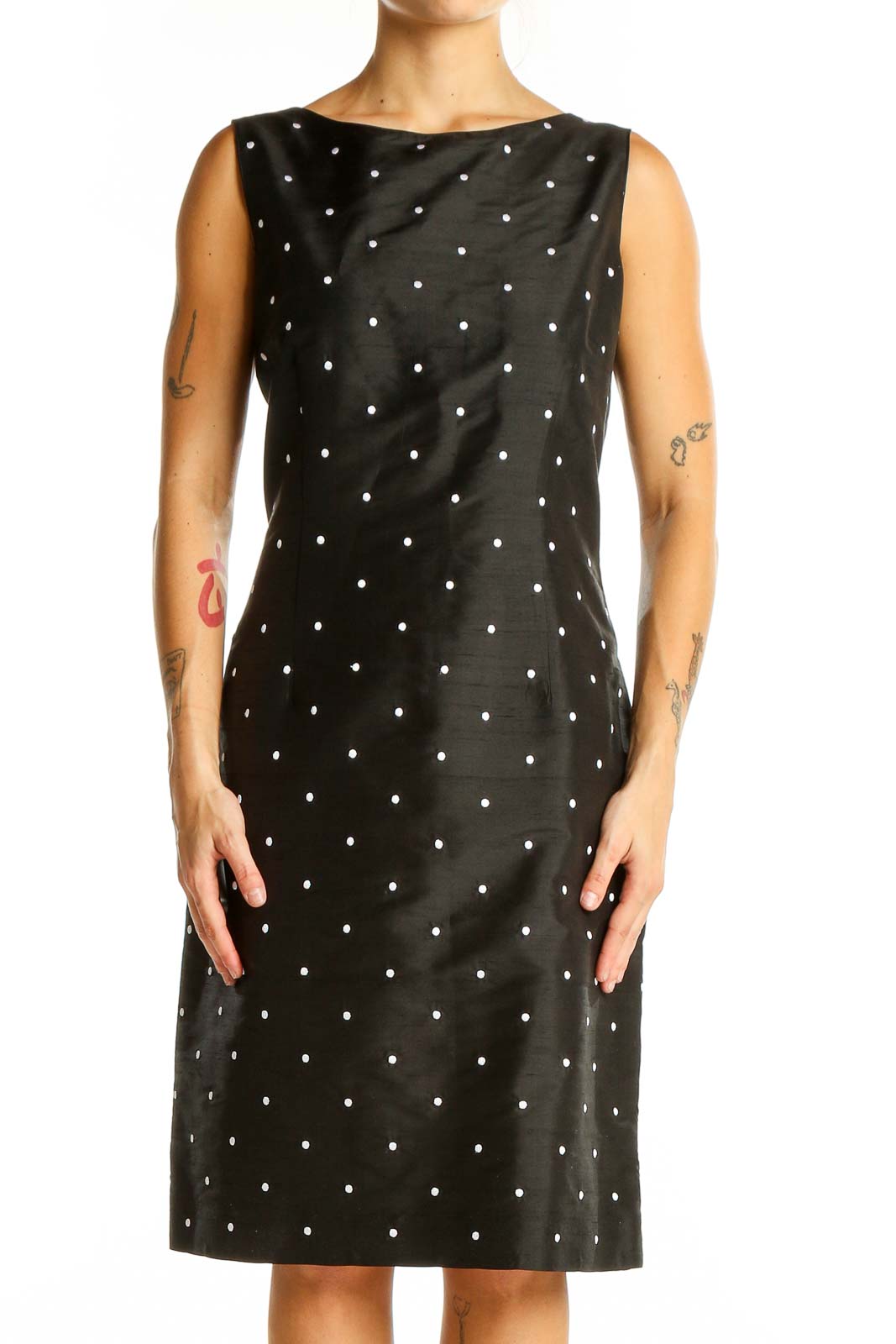 Black Polka Dot Mod Dress